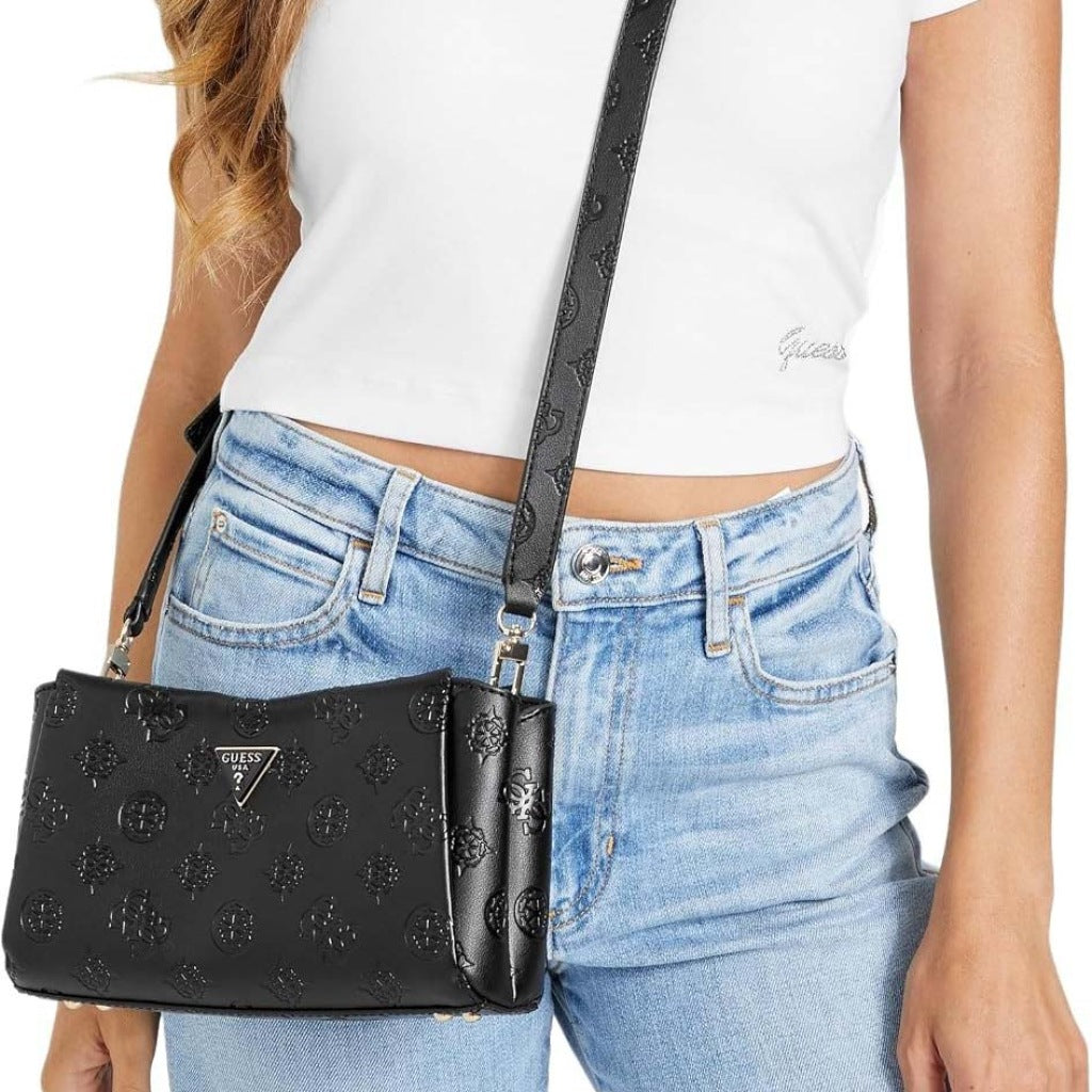 GUESS TISHA CROSSBODY en color NEGRO (6)
