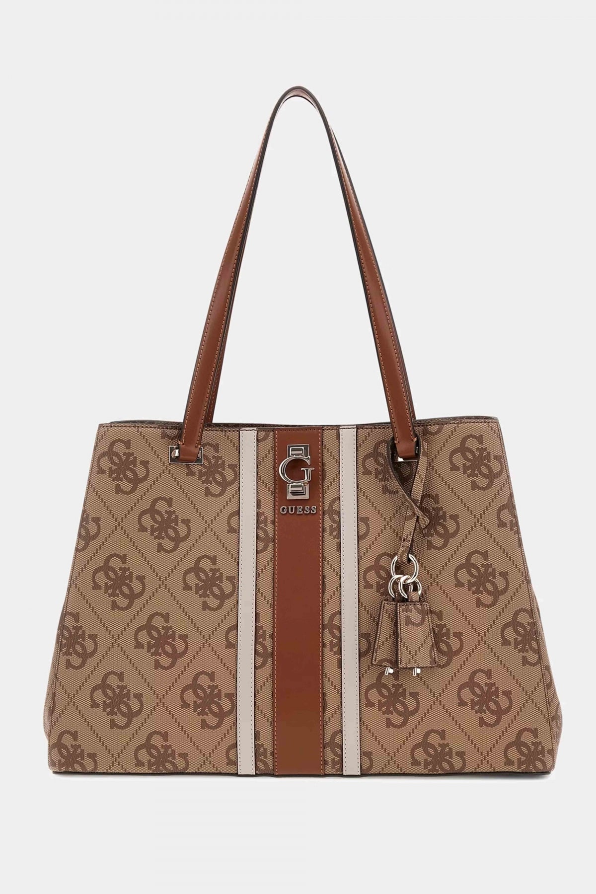 GUESS ERENIA TOTE en color MARRON CLARO (1)