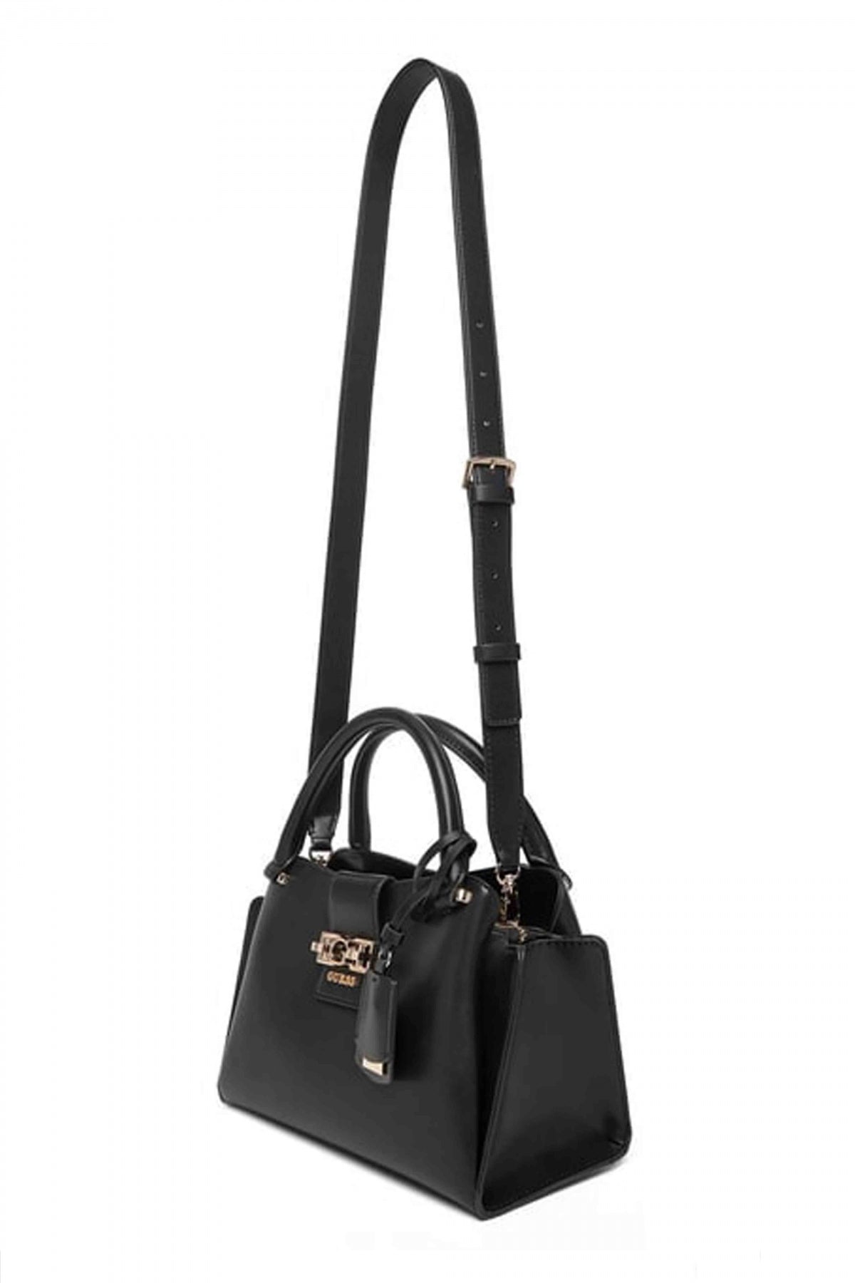 GUESS JANE SMALL SATCHEL en color NEGRO (3)