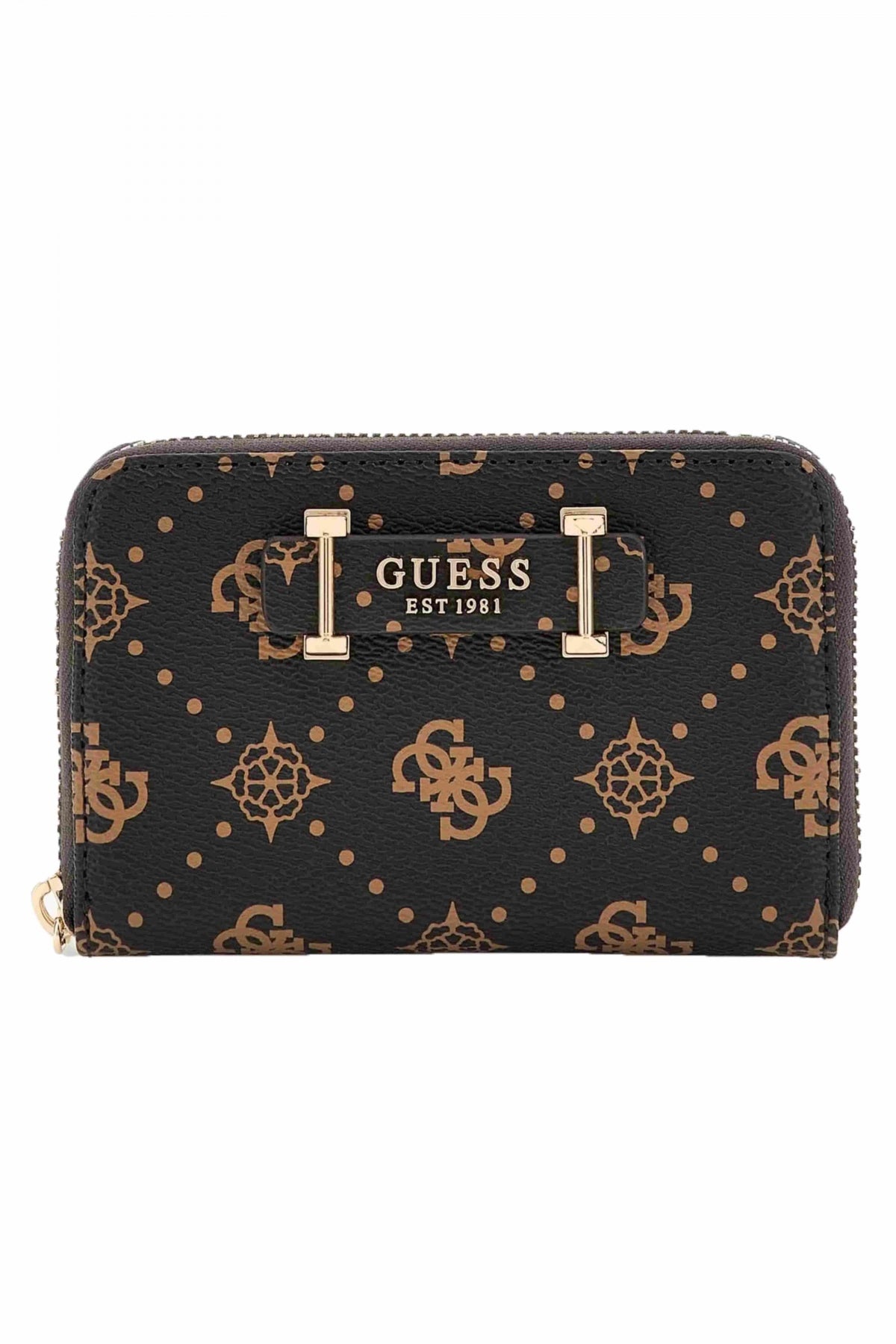 GUESS SILIA SLG MEDIUM ZIP A en color MARRON (1)