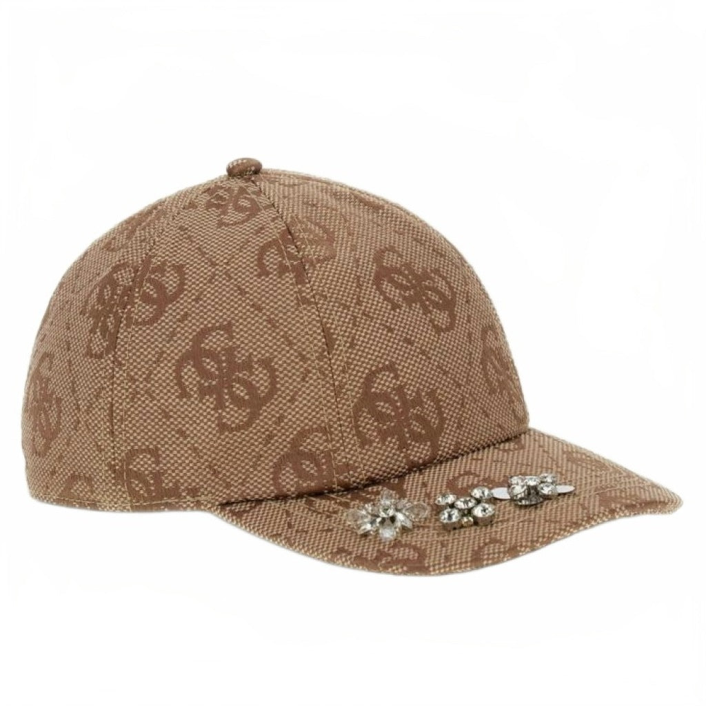 GUESS AW POL AUDREY LOGO JACQ BASEB en color MARRON (4)
