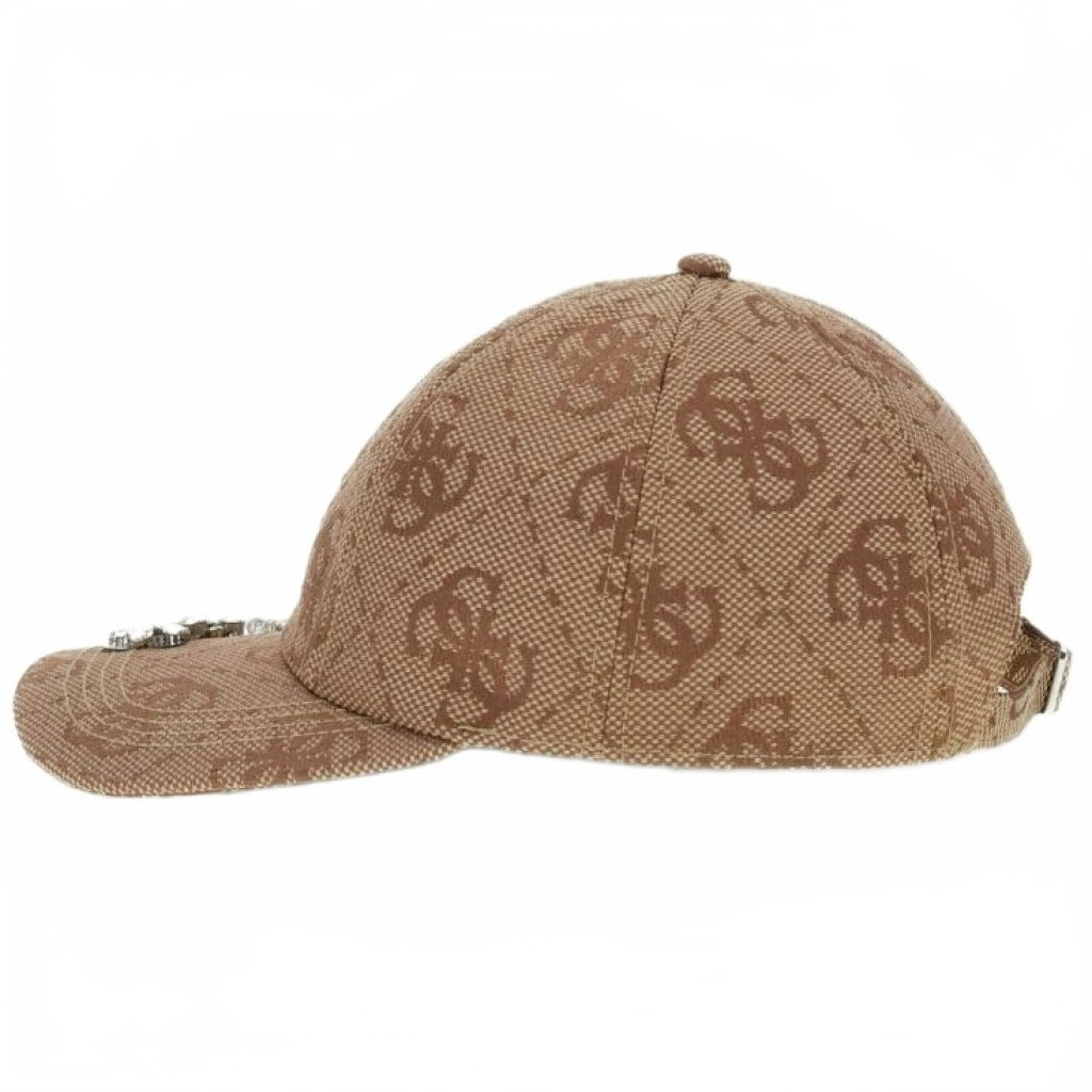 GUESS AW POL AUDREY LOGO JACQ BASEB en color MARRON (5)