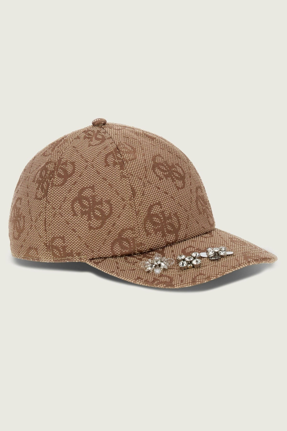 GUESS AW POL AUDREY LOGO JACQ BASEB en color MARRON (1)