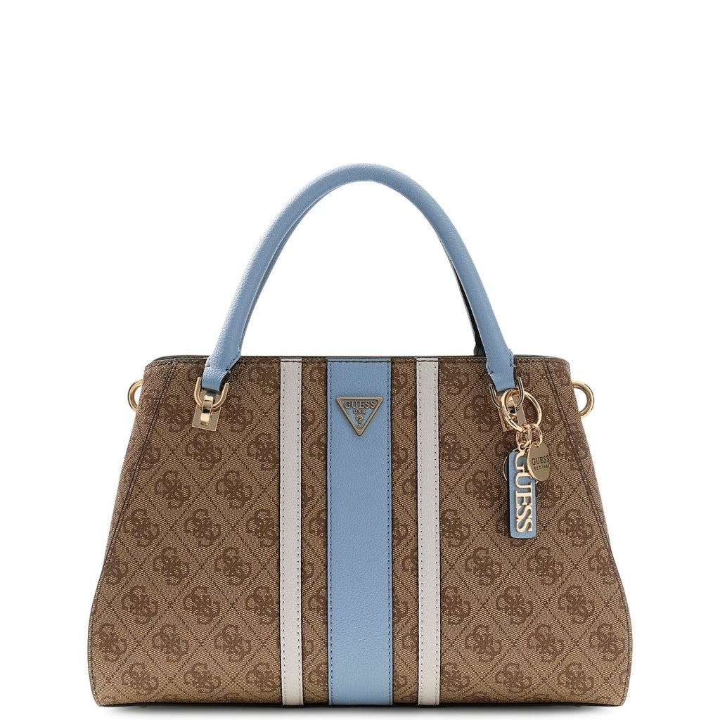 GUESS HWBS NOELLE II LUXURY SATCH en color MARRON CLARO (4)