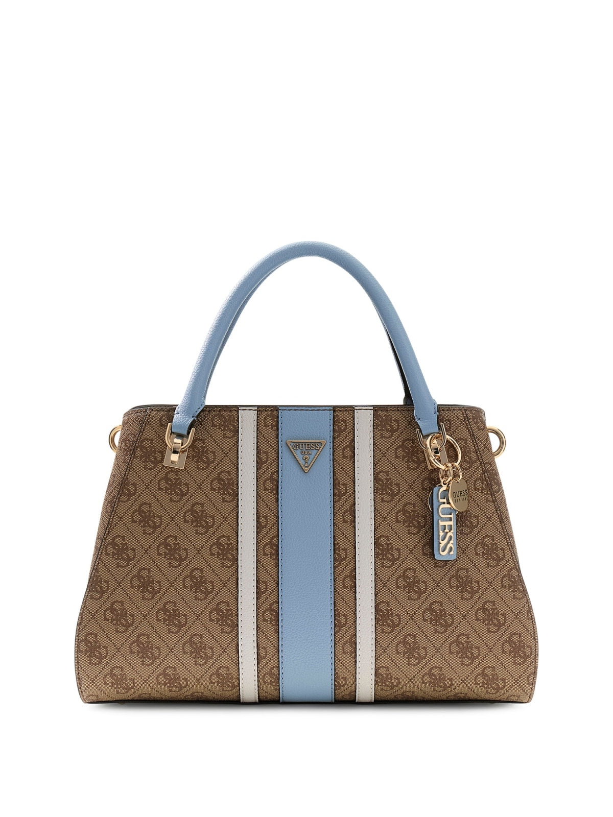GUESS HWBS NOELLE II LUXURY SATCH en color MARRON CLARO (1)