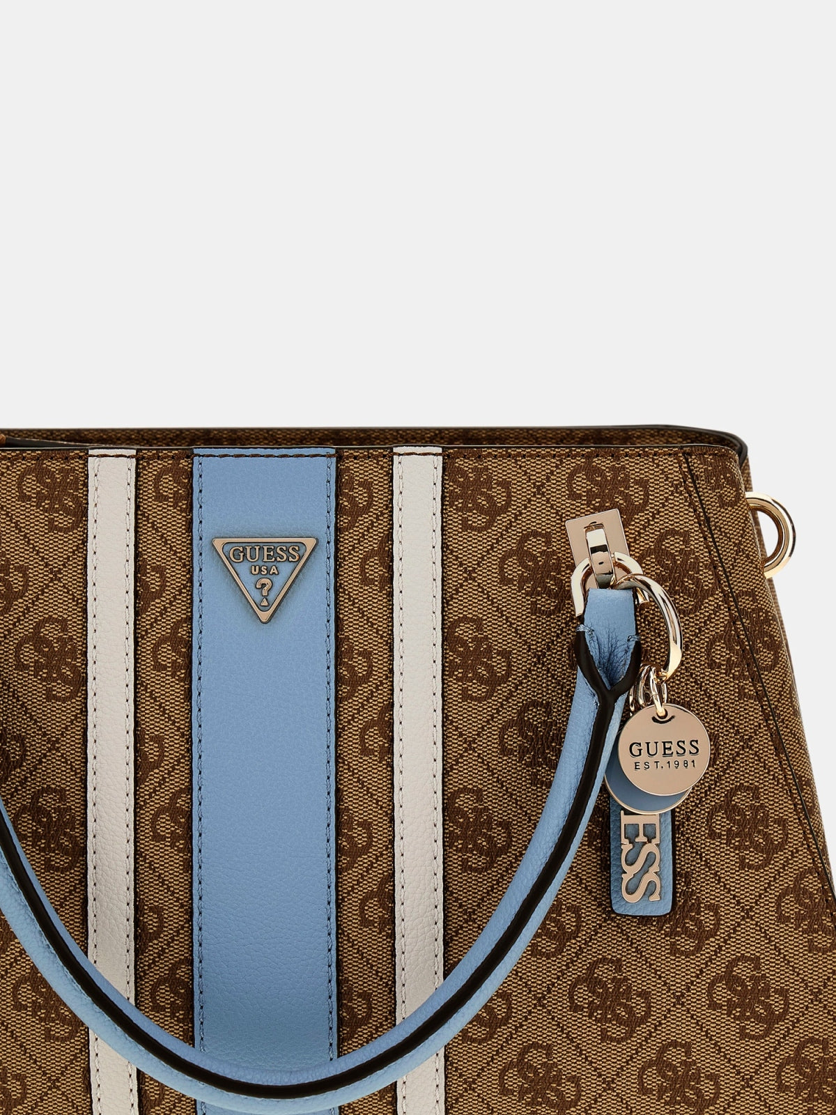 GUESS HWBS NOELLE II LUXURY SATCH en color MARRON CLARO (3)