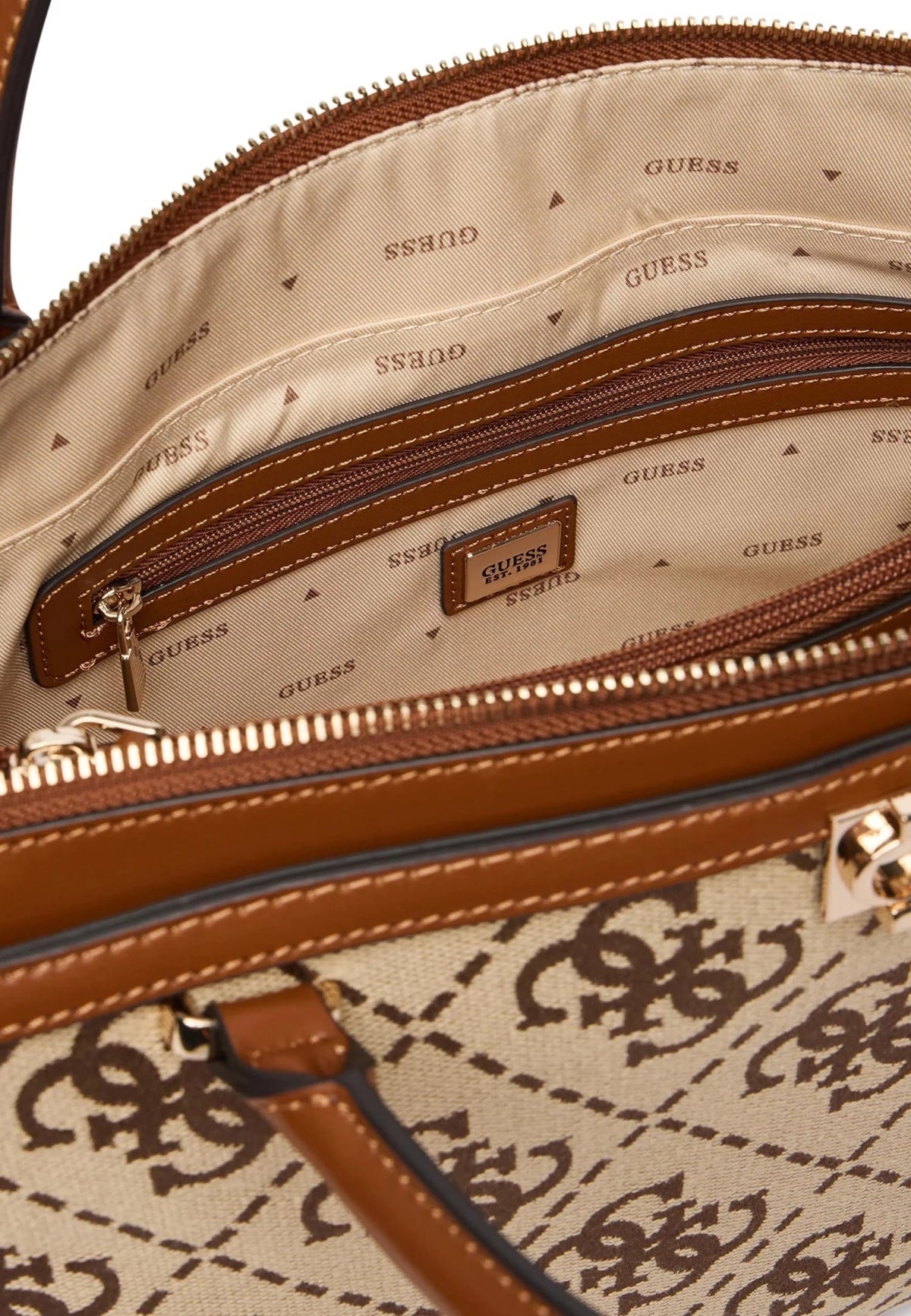 GUESS HWJG AUDREY LOGO GIRLFRIEND en color MARRON (4)