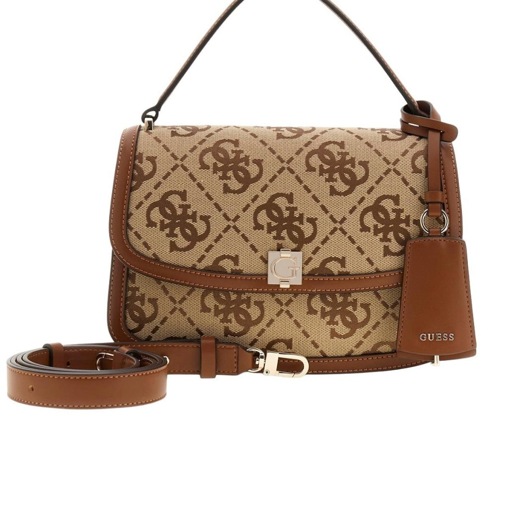 GUESS HWJG AUDREY LOGO CNVRTBL XB en color MARRON (4)
