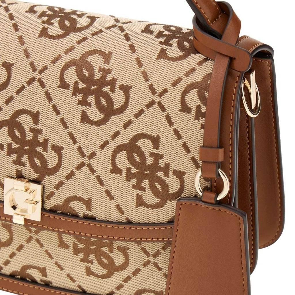 GUESS HWJG AUDREY LOGO CNVRTBL XB en color MARRON (6)