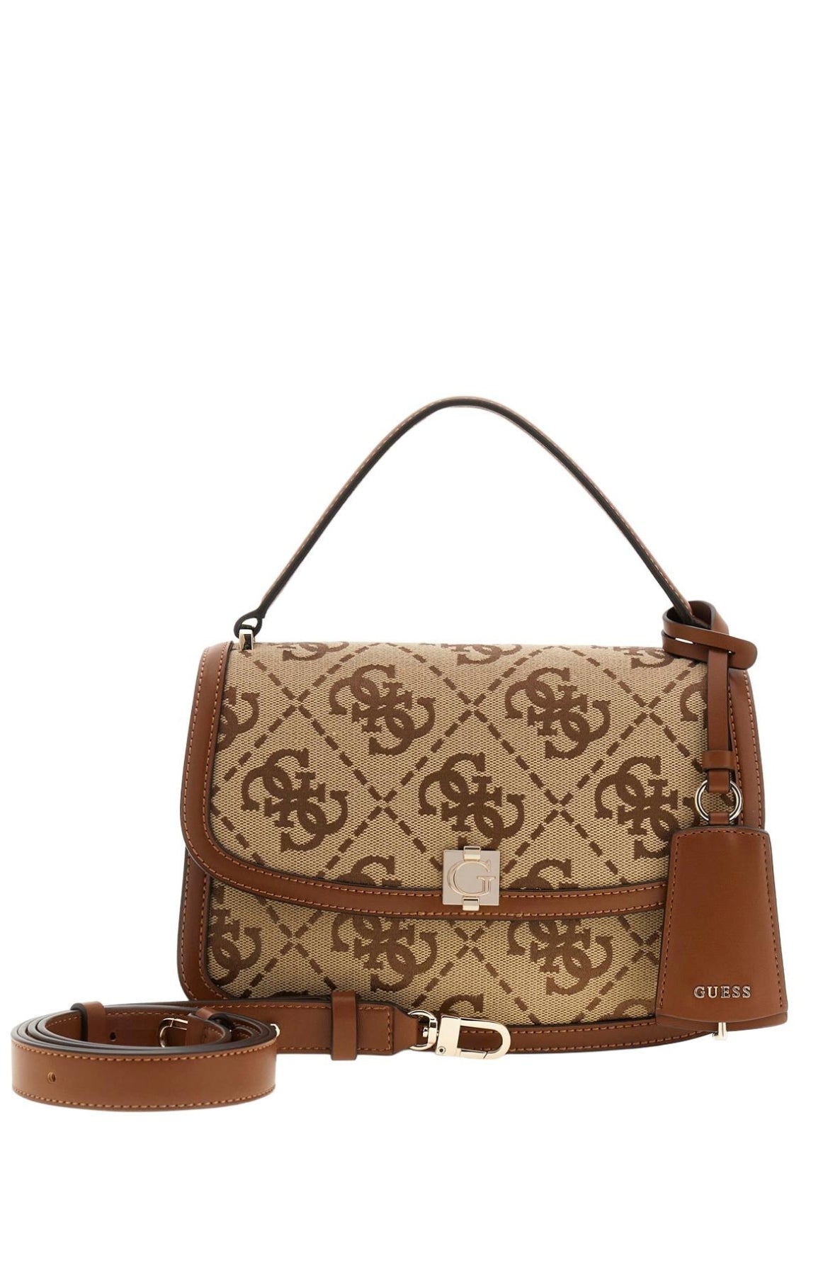 GUESS HWJG AUDREY LOGO CNVRTBL XB en color MARRON (1)