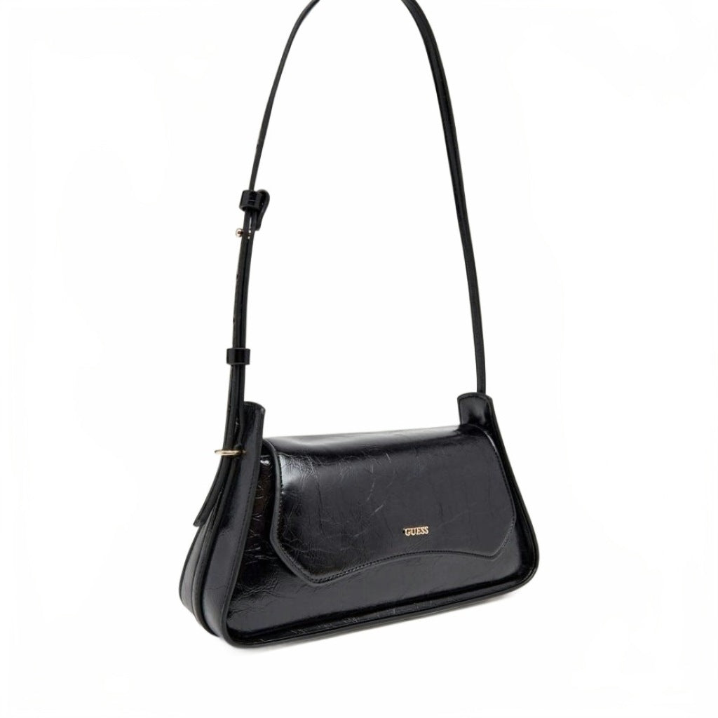 GUESS HWTC XENA FLAP SHOULDER BAG en color NEGRO (6)