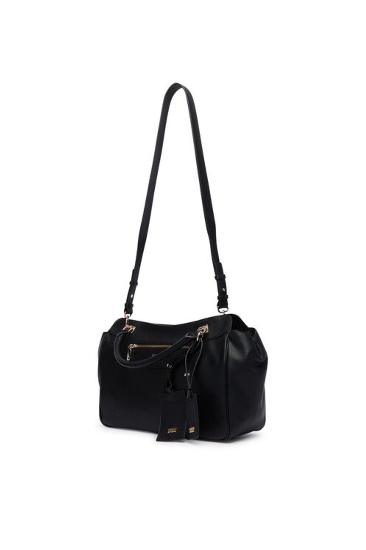 GUESS HWBG ANTONIA SATCHEL en color NEGRO (4)
