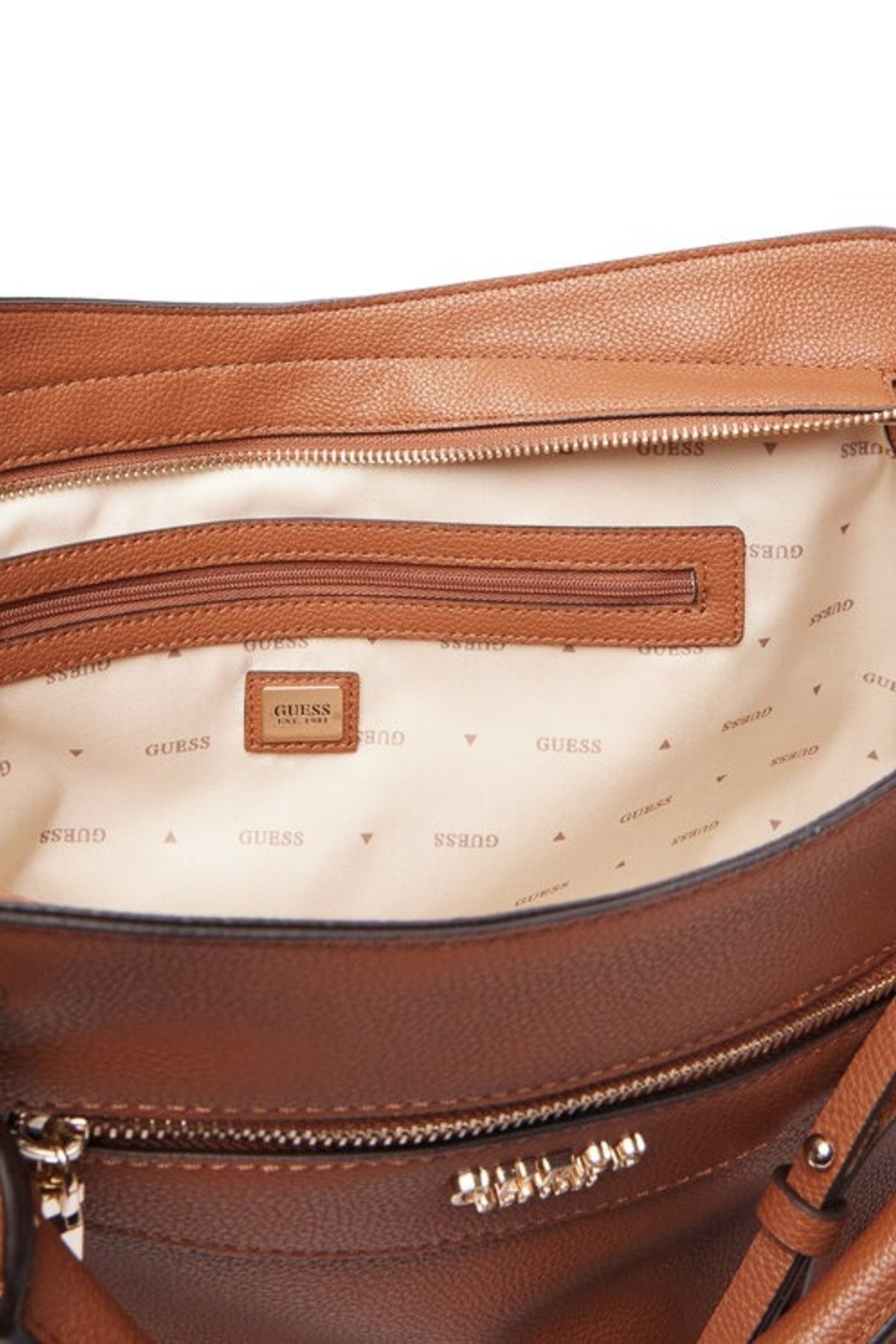 GUESS HWBG ANTONIA SATCHEL en color MARRON (4)