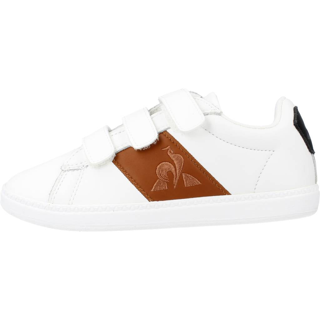 LE COQ SPORTIF COURTCLASSIC PS BLACK JEAN en color BLANCO (2)