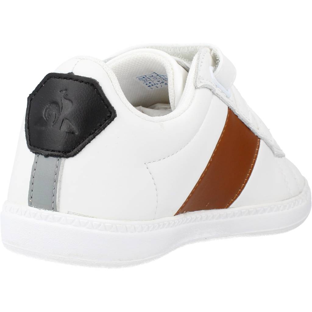 LE COQ SPORTIF COURTCLASSIC PS BLACK JEAN en color BLANCO (3)