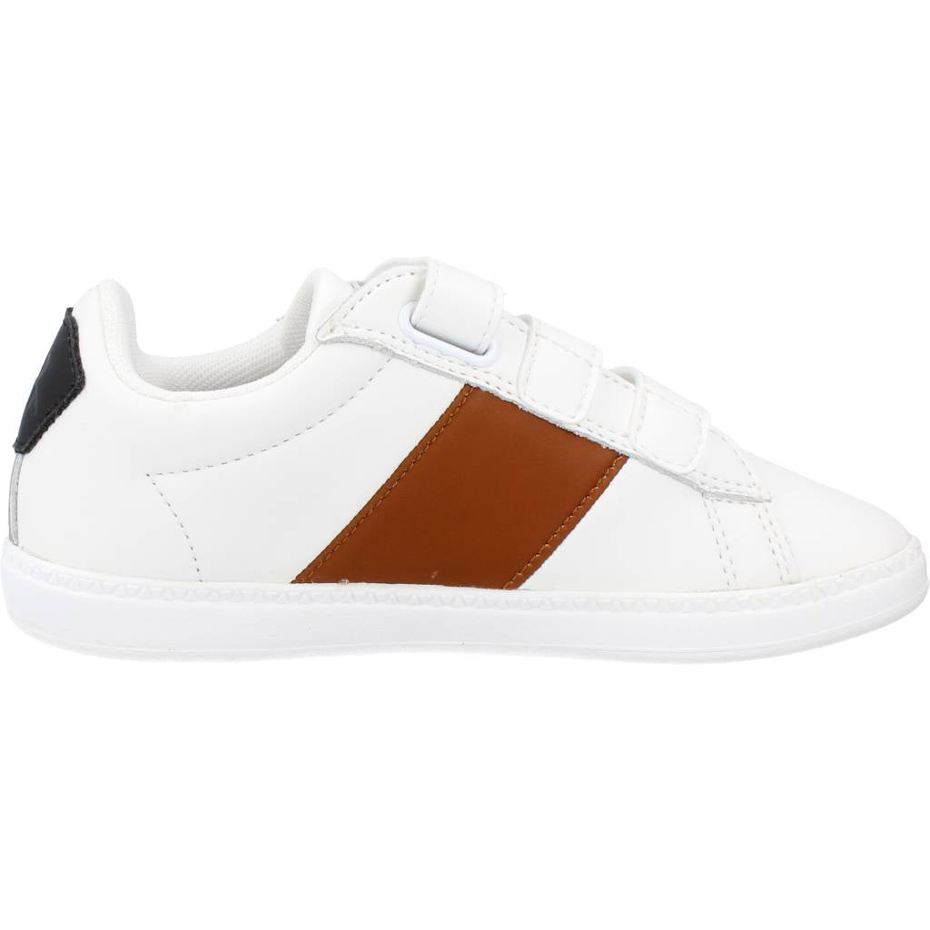 LE COQ SPORTIF COURTCLASSIC PS BLACK JEAN en color BLANCO (4)
