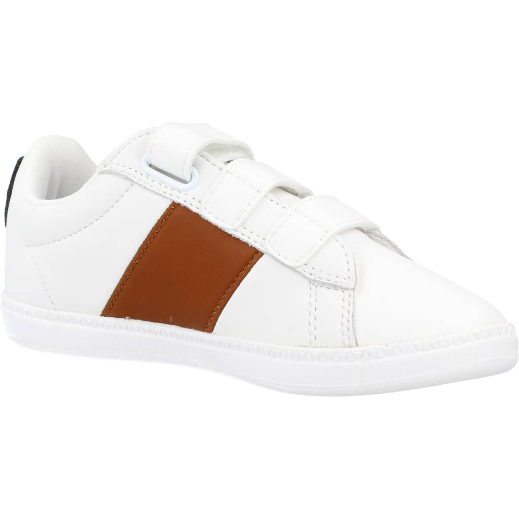 LE COQ SPORTIF COURTCLASSIC PS BLACK JEAN en color BLANCO (5)