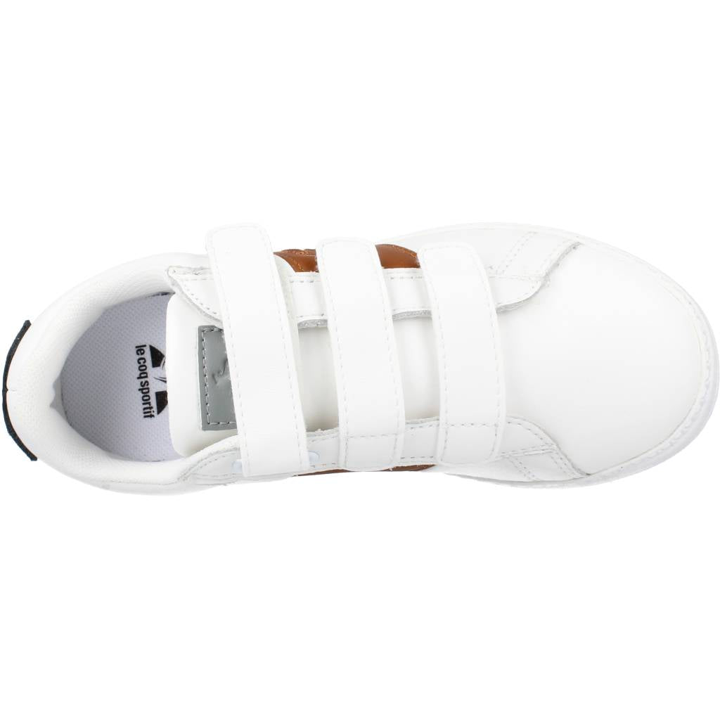 LE COQ SPORTIF COURTCLASSIC PS BLACK JEAN en color BLANCO (7)