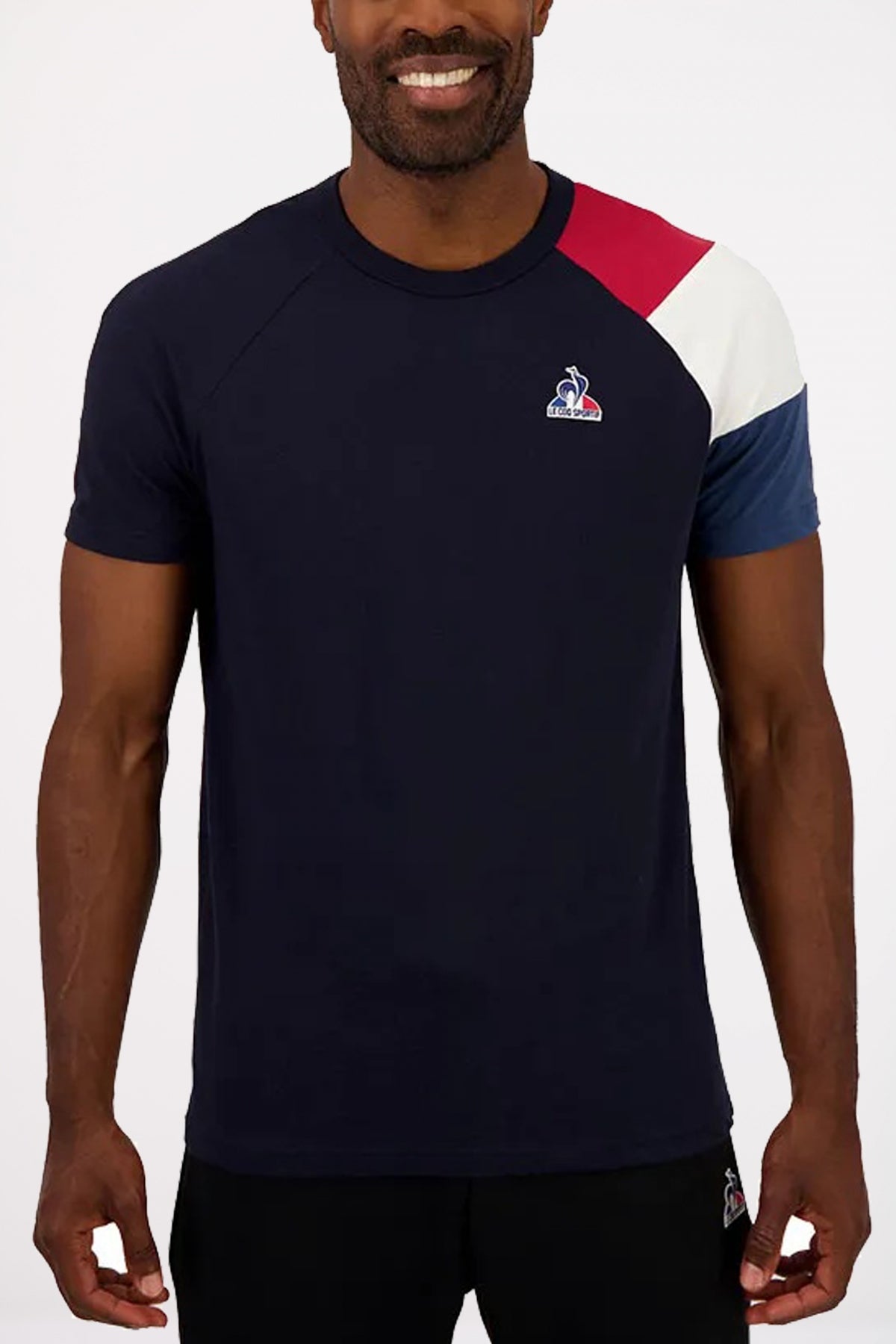 LE COQ SPORTIF BAT SP TEE SS Nº en color NEGRO (1)
