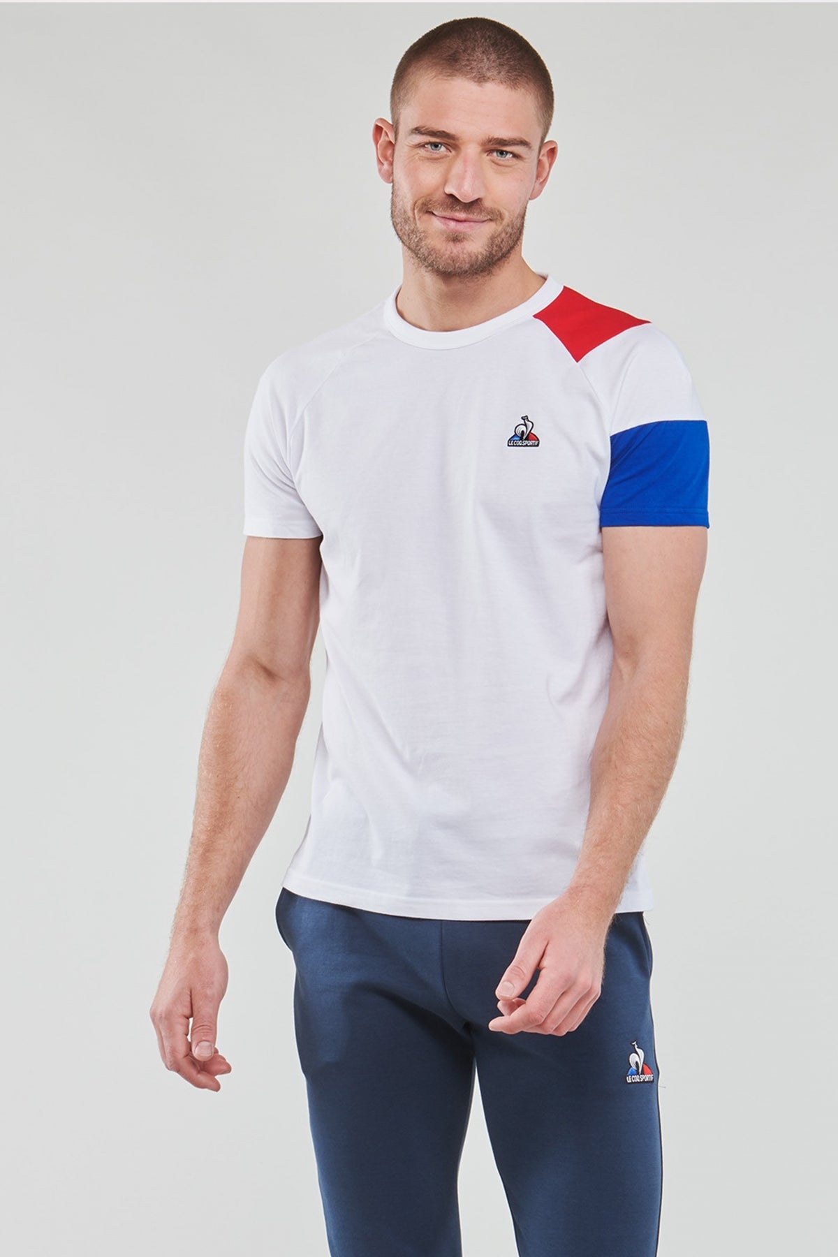 LE COQ SPORTIF BAT SP TEE SS Nº en color BLANCO (1)