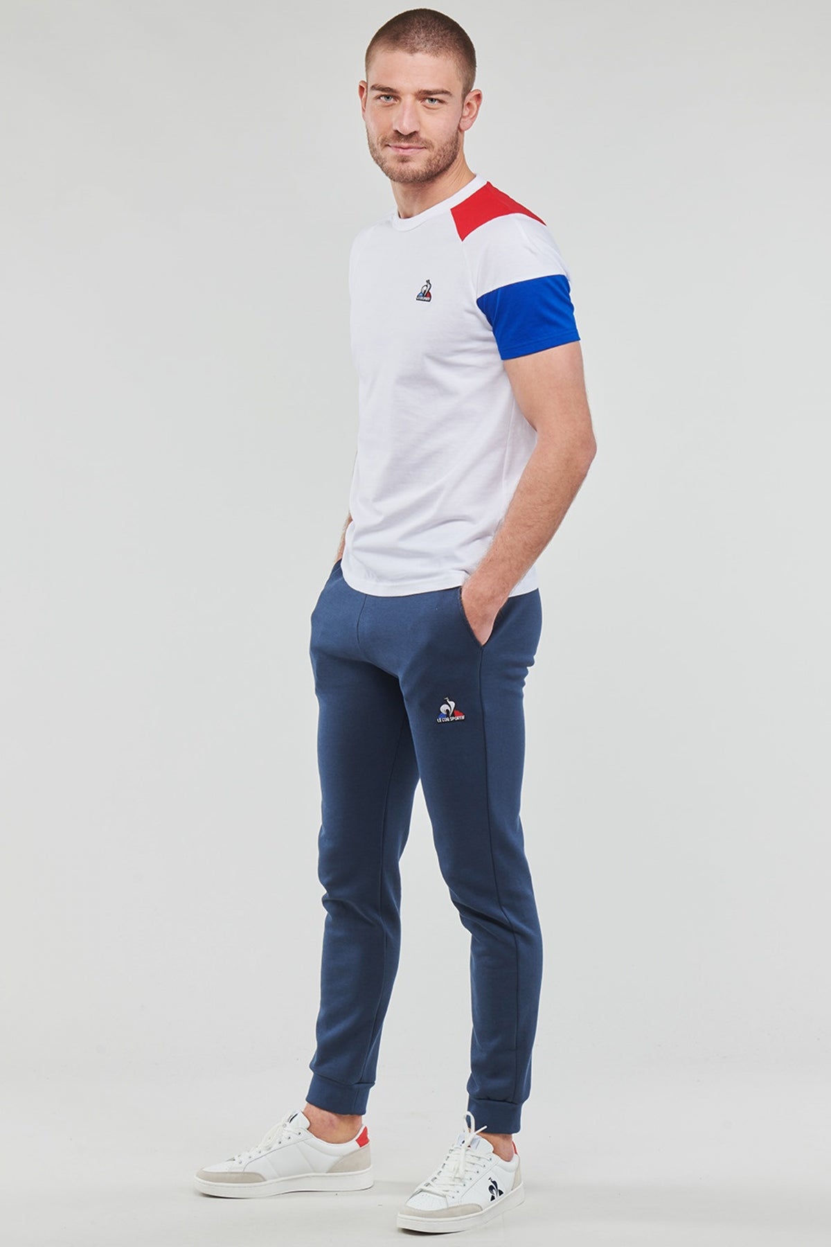 LE COQ SPORTIF BAT SP TEE SS Nº en color BLANCO (4)