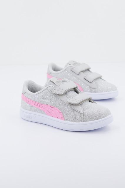 PUMA SMASH V GLITZ en color PLATA (1)