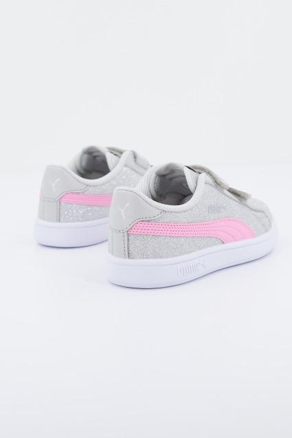 PUMA SMASH V GLITZ en color PLATA (2)