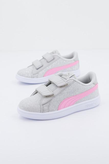 PUMA SMASH V GLITZ en color PLATA (3)