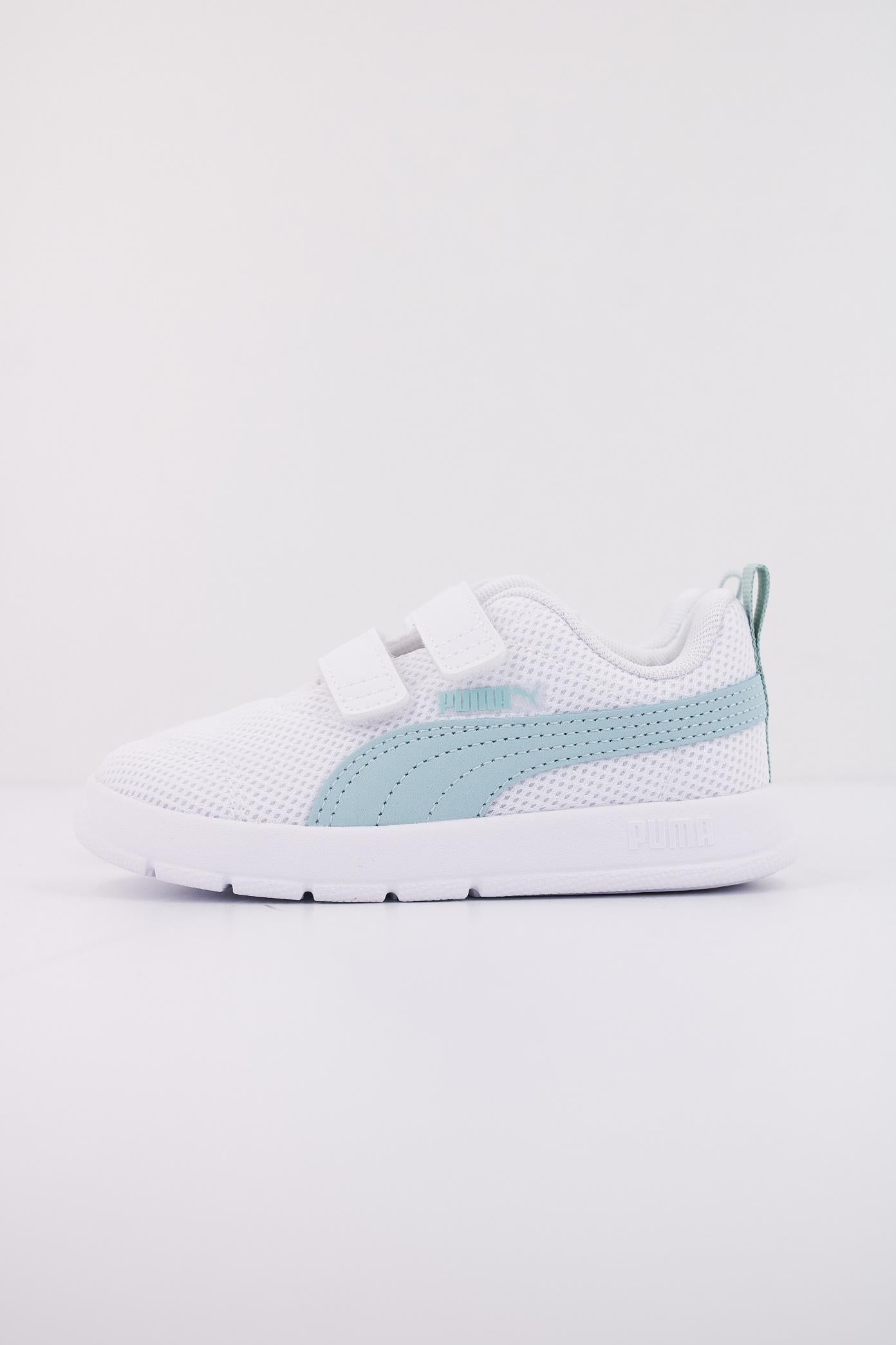 PUMA COURTFLEX V MESH INF en color BLANCO (1)