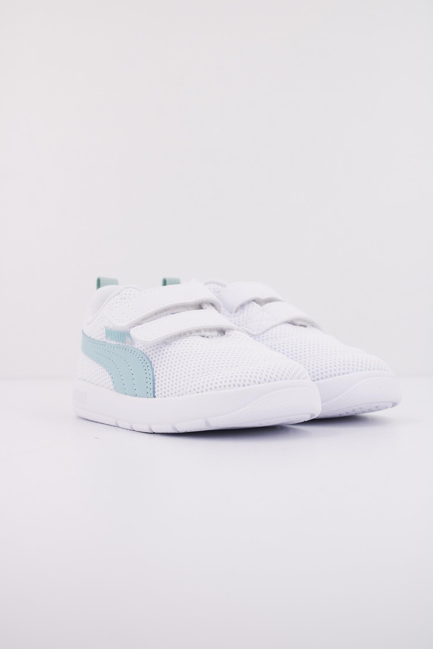 PUMA COURTFLEX V MESH INF en color BLANCO (2)