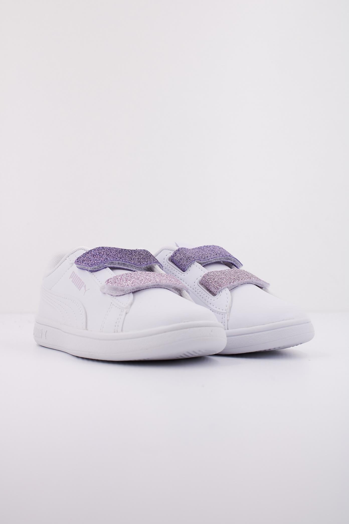 PUMA SMASH . L GLITTER V en color BLANCO (2)