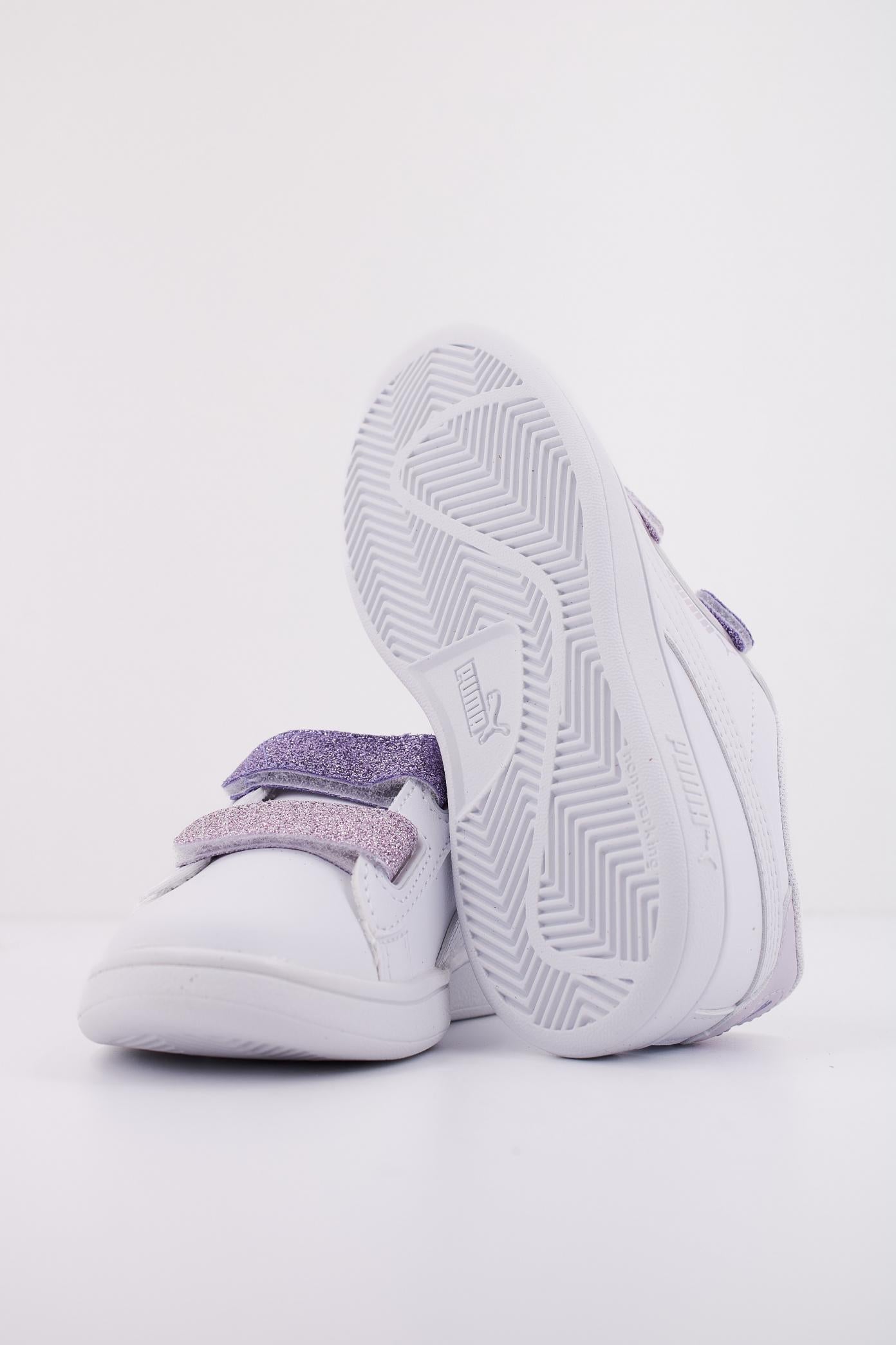 PUMA SMASH . L GLITTER V en color BLANCO (5)