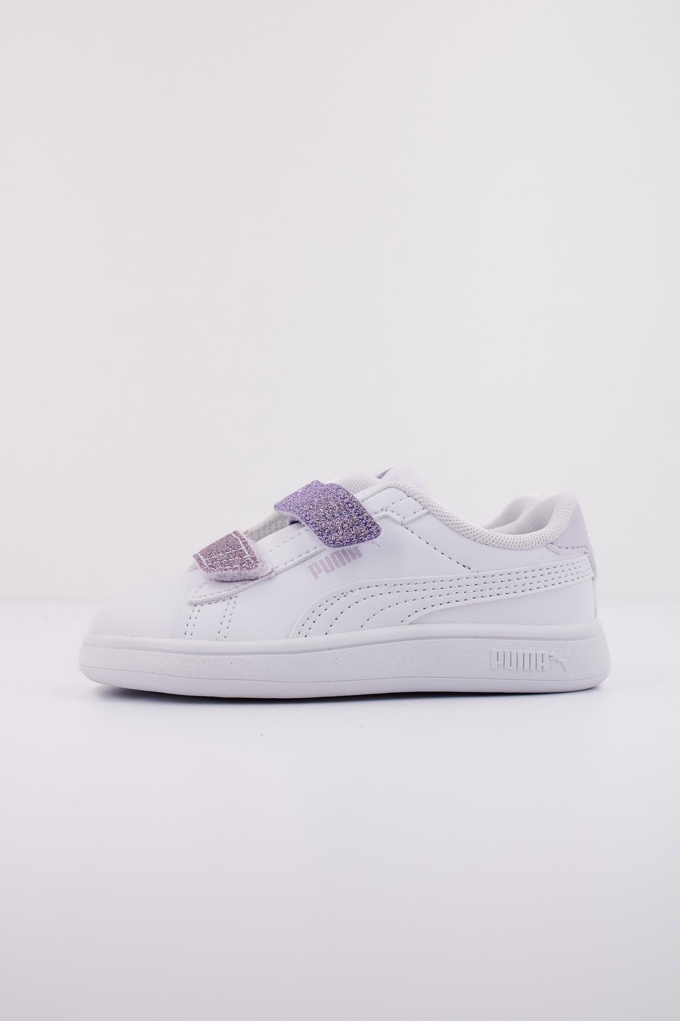 PUMA SMASH . L GLITTER V en color BLANCO (1)