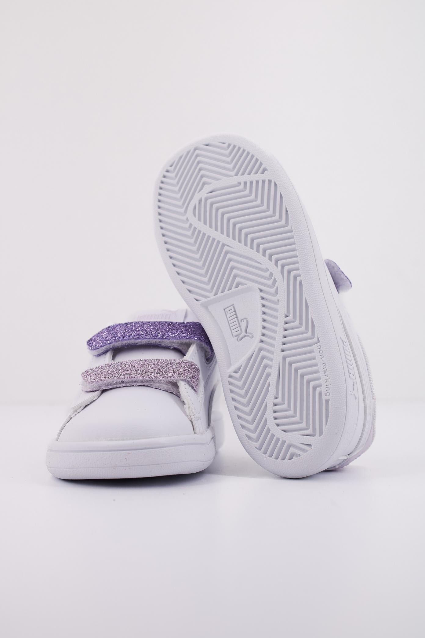 PUMA SMASH . L GLITTER V en color BLANCO (5)