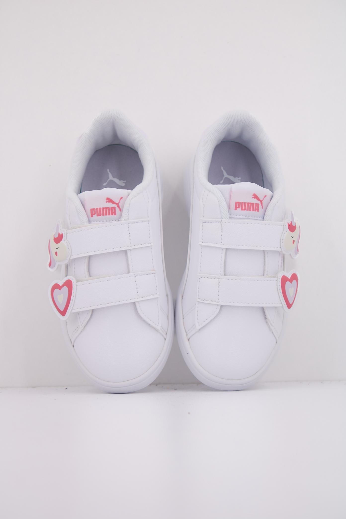 PUMA SMASH . BADGES V PS en color BLANCO (3)