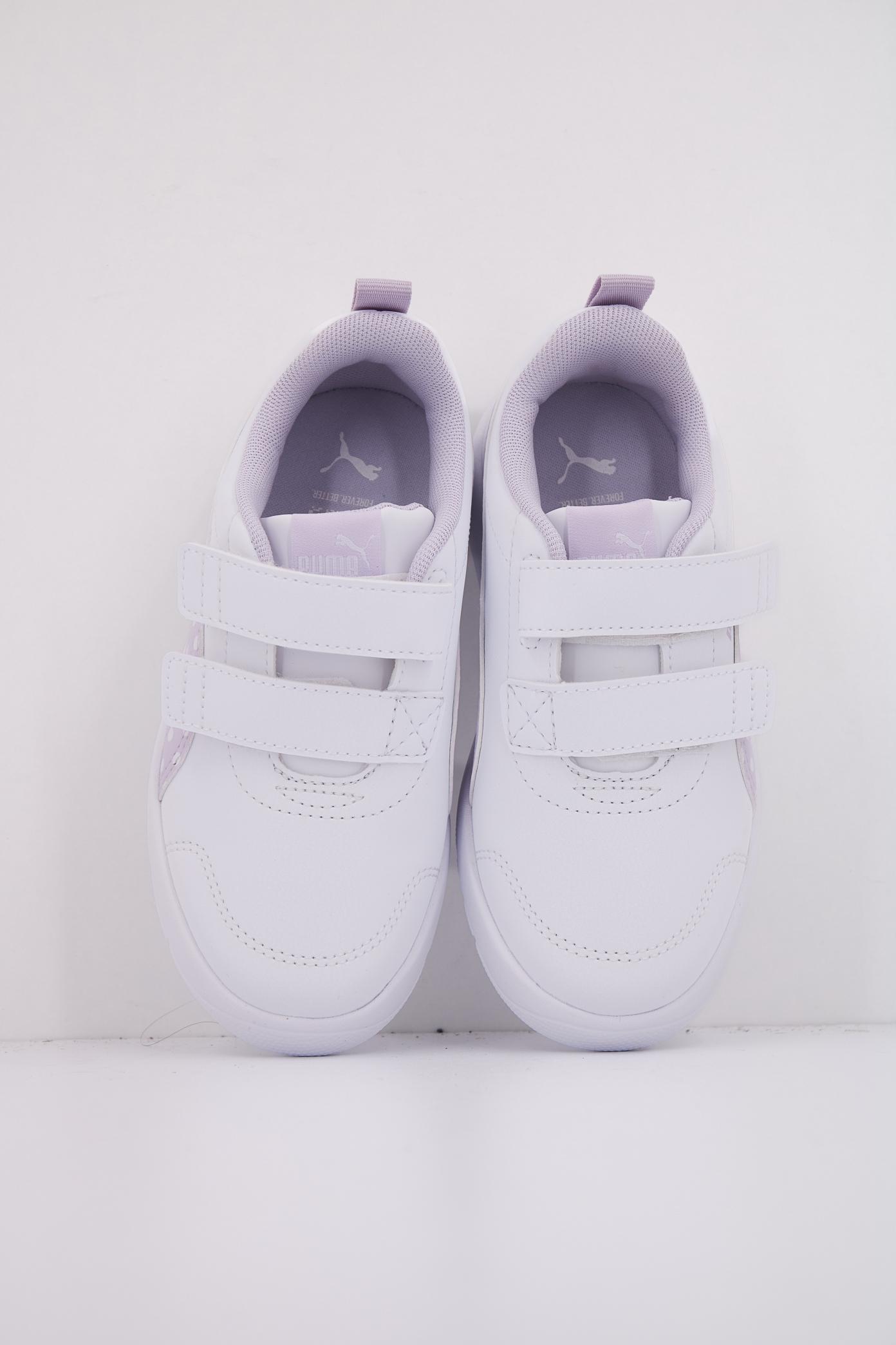 PUMA COURTFLEX V DOTTY V PS en color BLANCO (3)