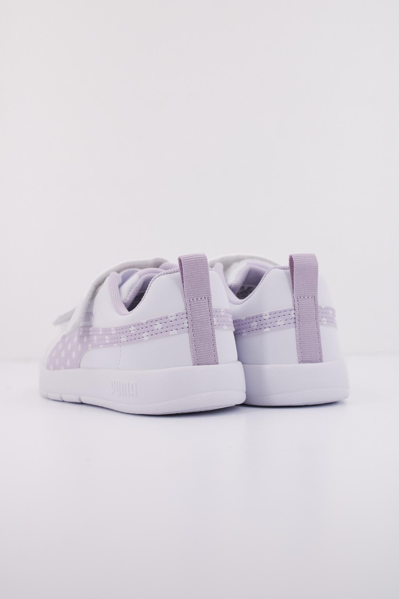 PUMA COURTFLEX V DOTTY V PS en color BLANCO (4)