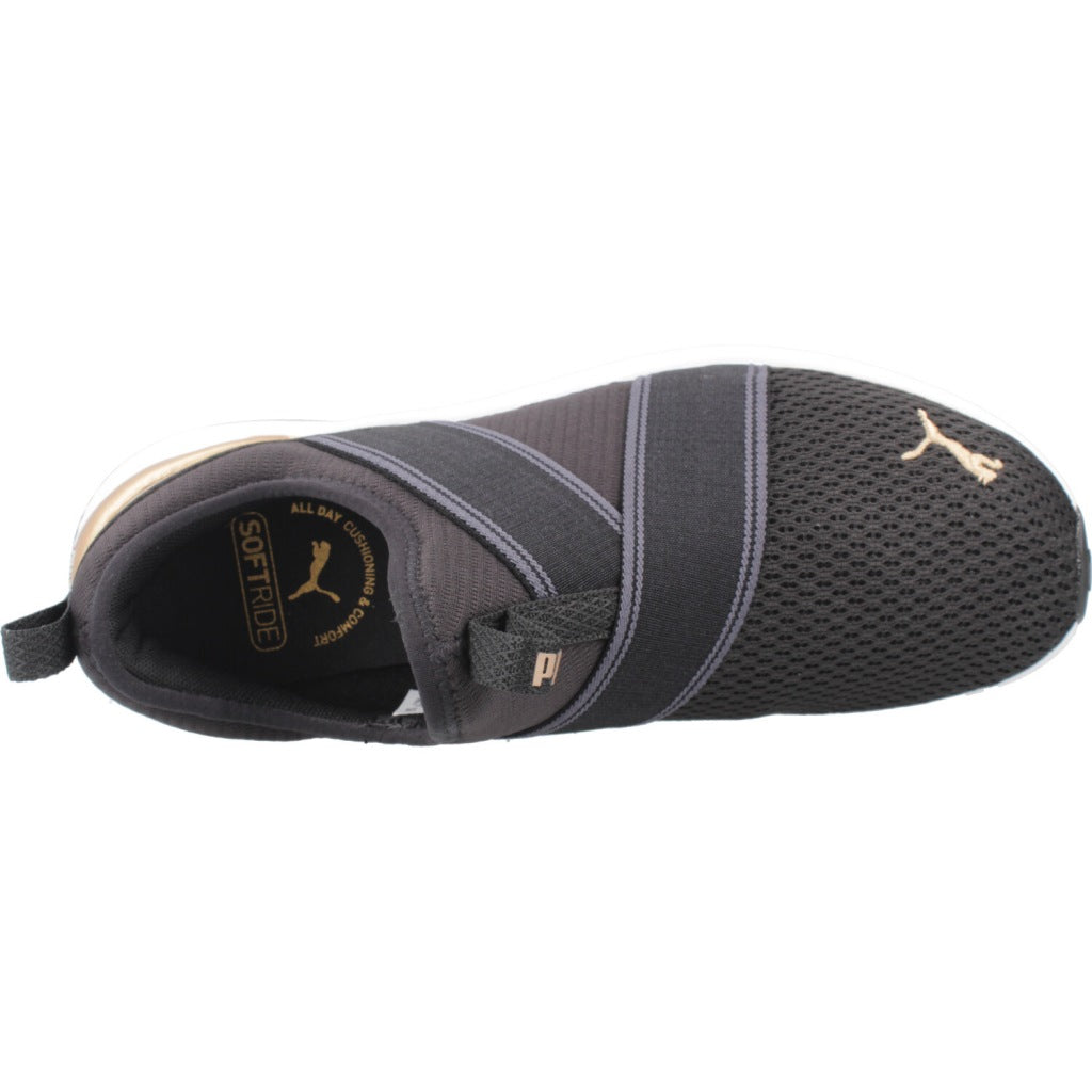 PUMA SOFTRIDE HARLI SLIP ON WNS en color NEGRO (7)