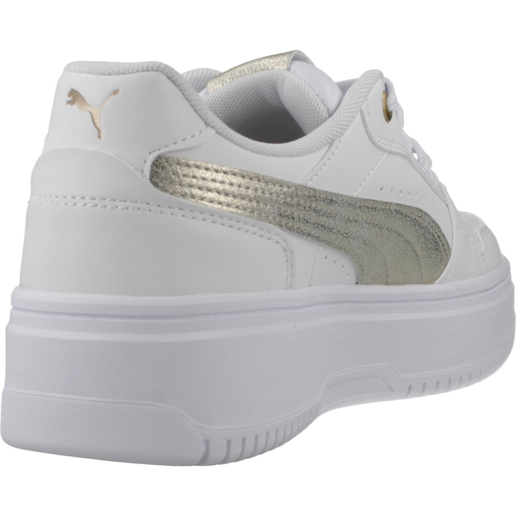 PUMA REBOUND FEMME LOW METALLIC en color BLANCO (3)