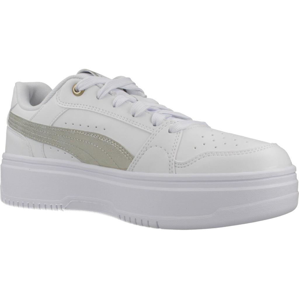PUMA REBOUND FEMME LOW METALLIC en color BLANCO (5)