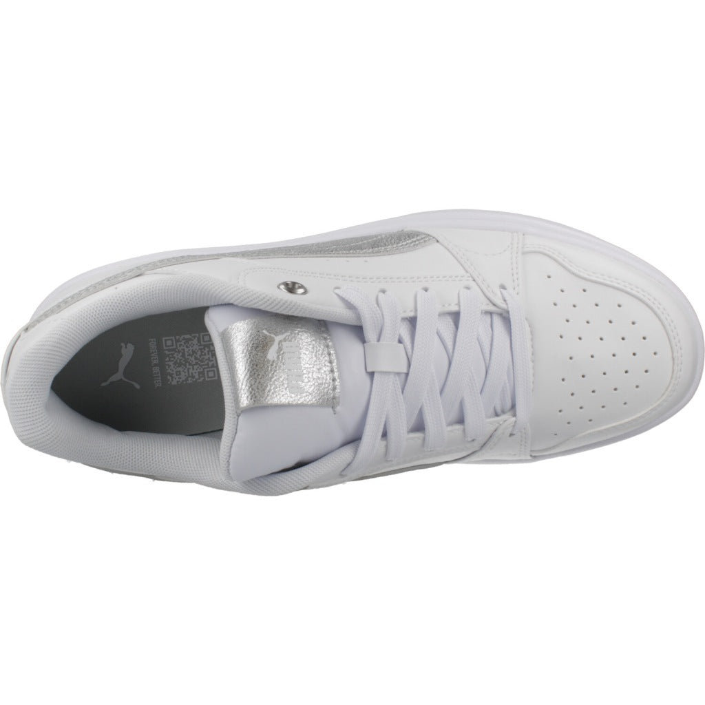 PUMA REBOUND FEMME LOW METALLIC en color BLANCO (7)