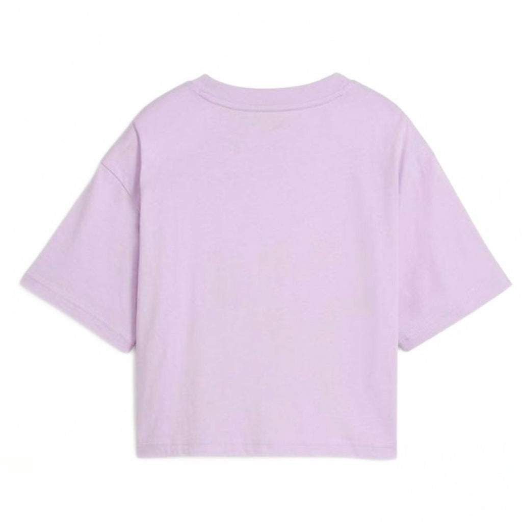 PUMA LOGO SHORT LENGTH TEE G en color VIOLETA (5)