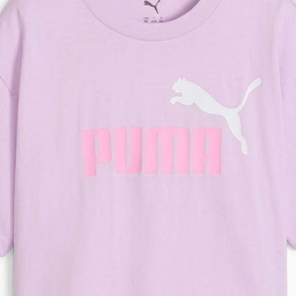 PUMA LOGO SHORT LENGTH TEE G en color VIOLETA (6)