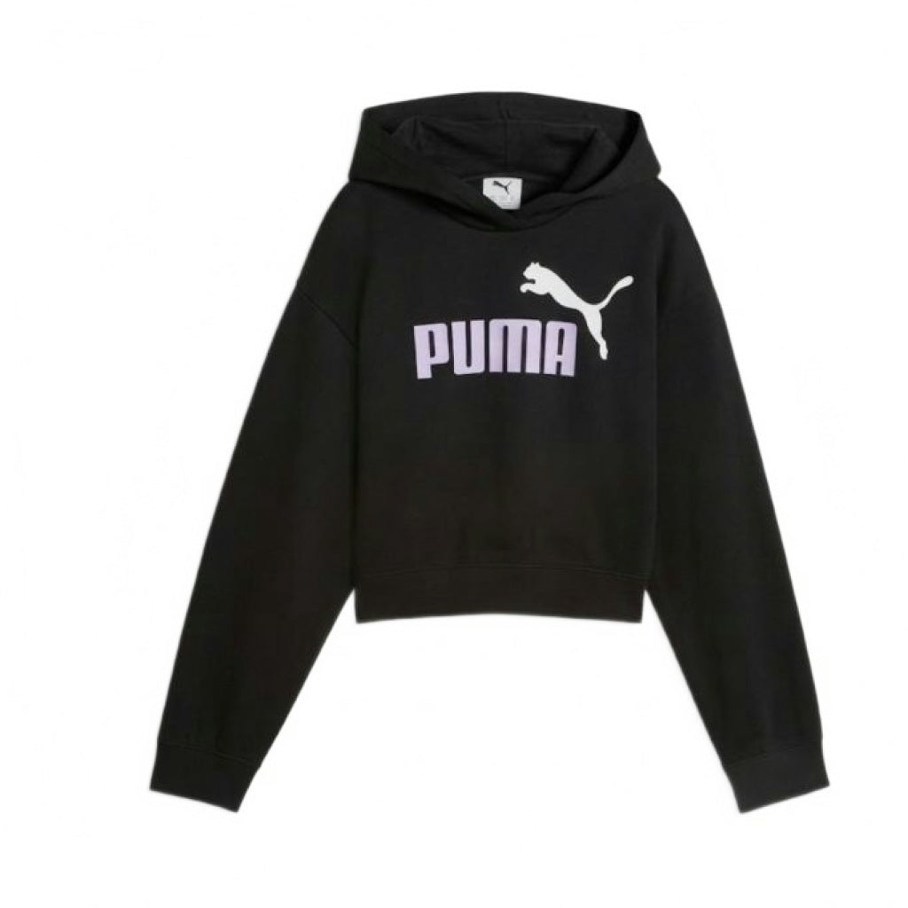 PUMA LOGO SHORT LENGTH HOODIE TR G en color NEGRO (4)
