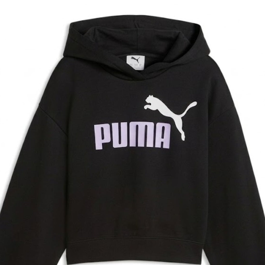 PUMA LOGO SHORT LENGTH HOODIE TR G en color NEGRO (6)