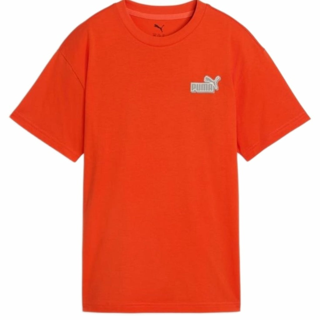 PUMA RELAXED BACK GRAPHIC TEE B en color ROJO (4)