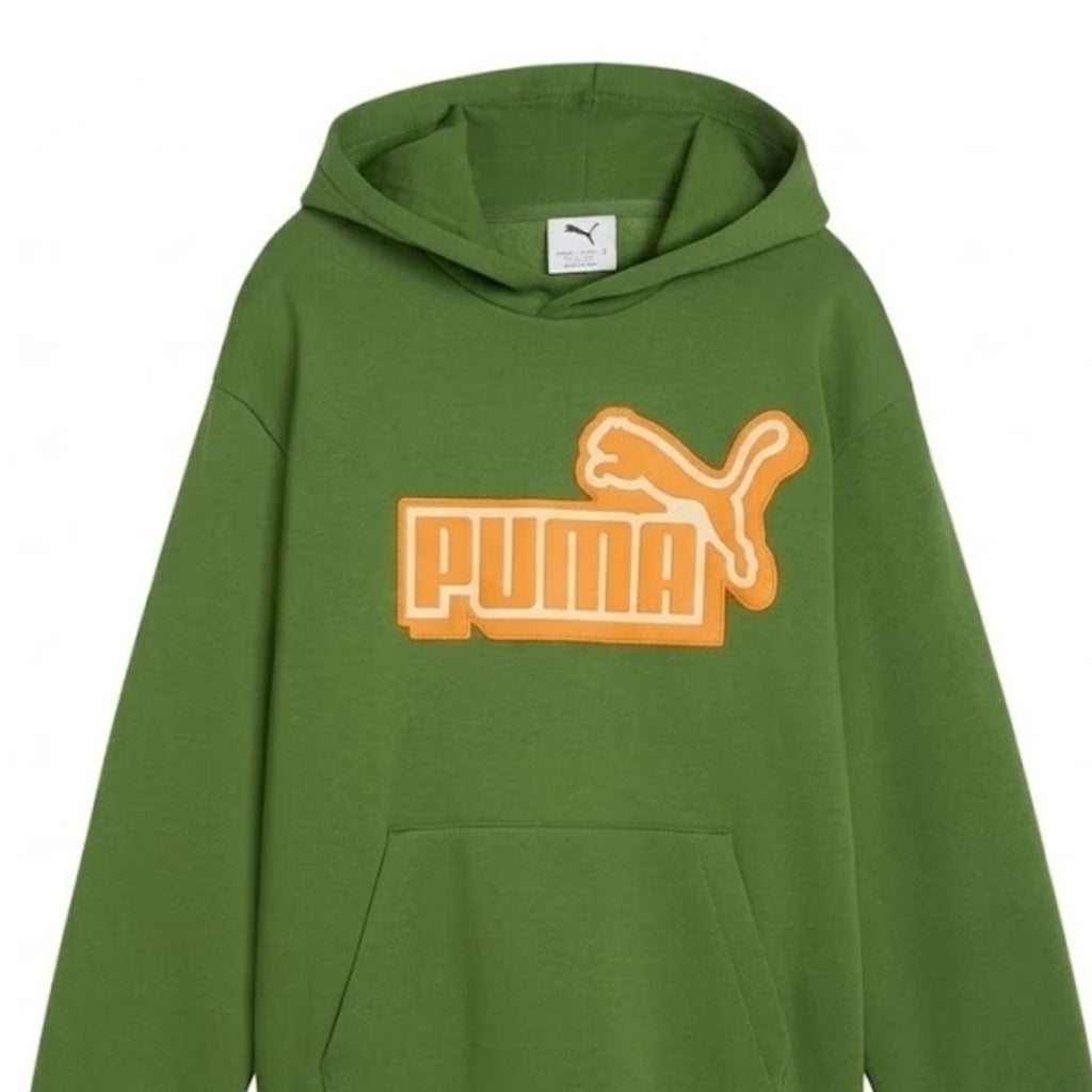 PUMA RELAXED HOODIE FL B en color VERDE (4)