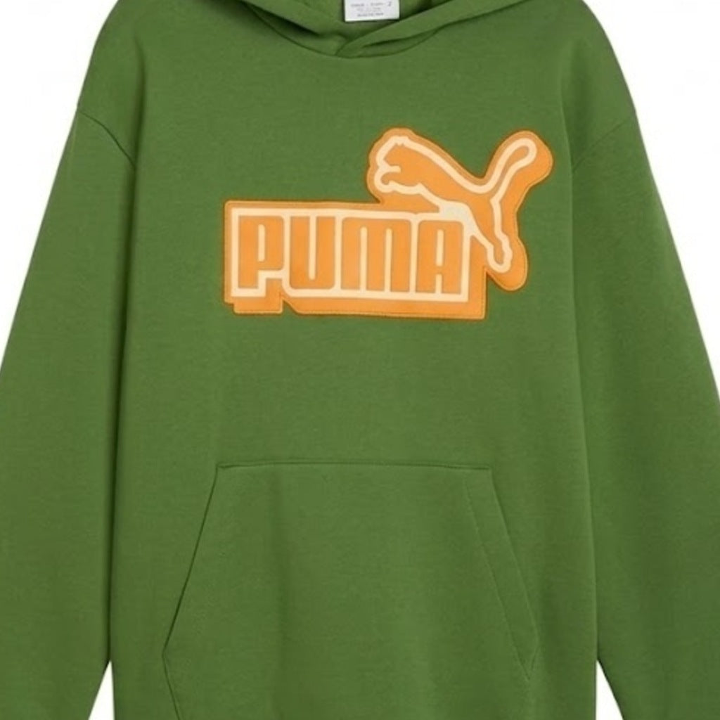 PUMA RELAXED HOODIE FL B en color VERDE (6)