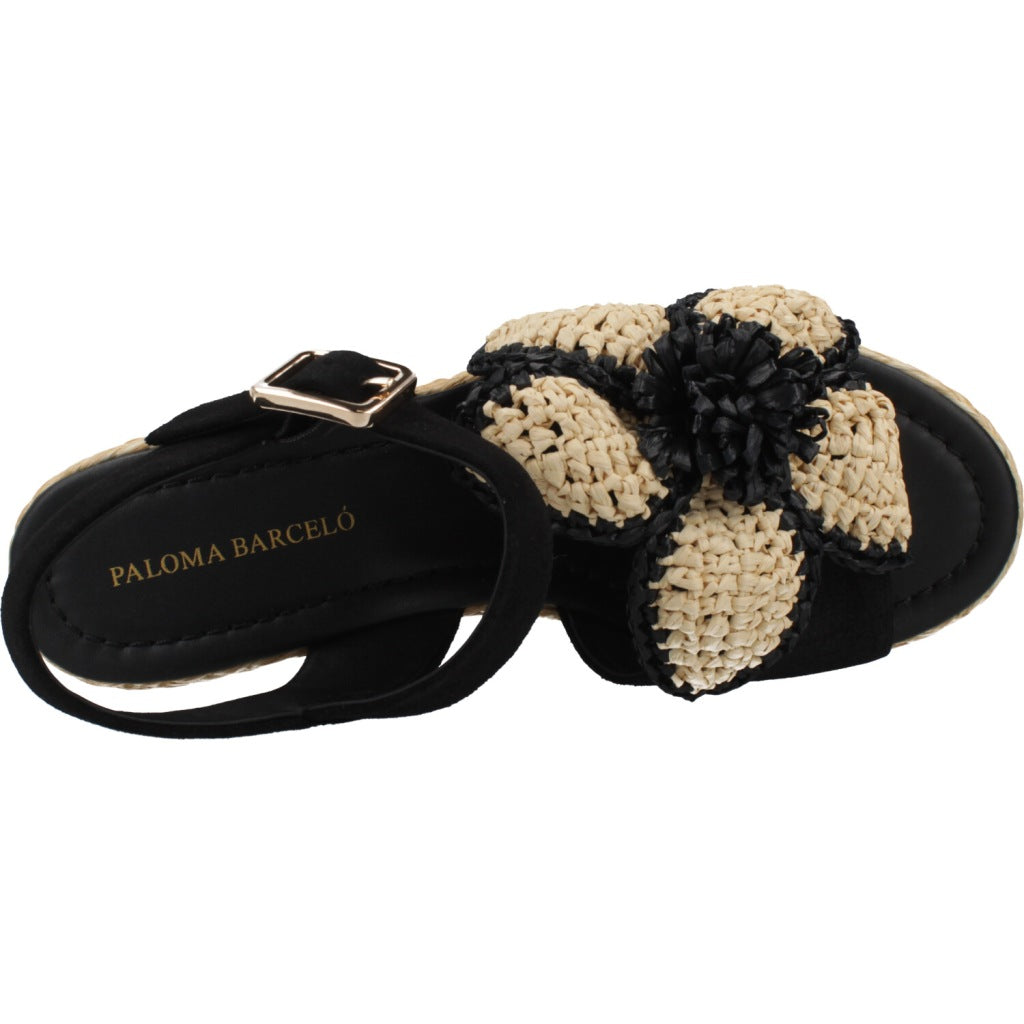 PALOMA BARCELO SANDALIA CRUZ en color NEGRO (6)