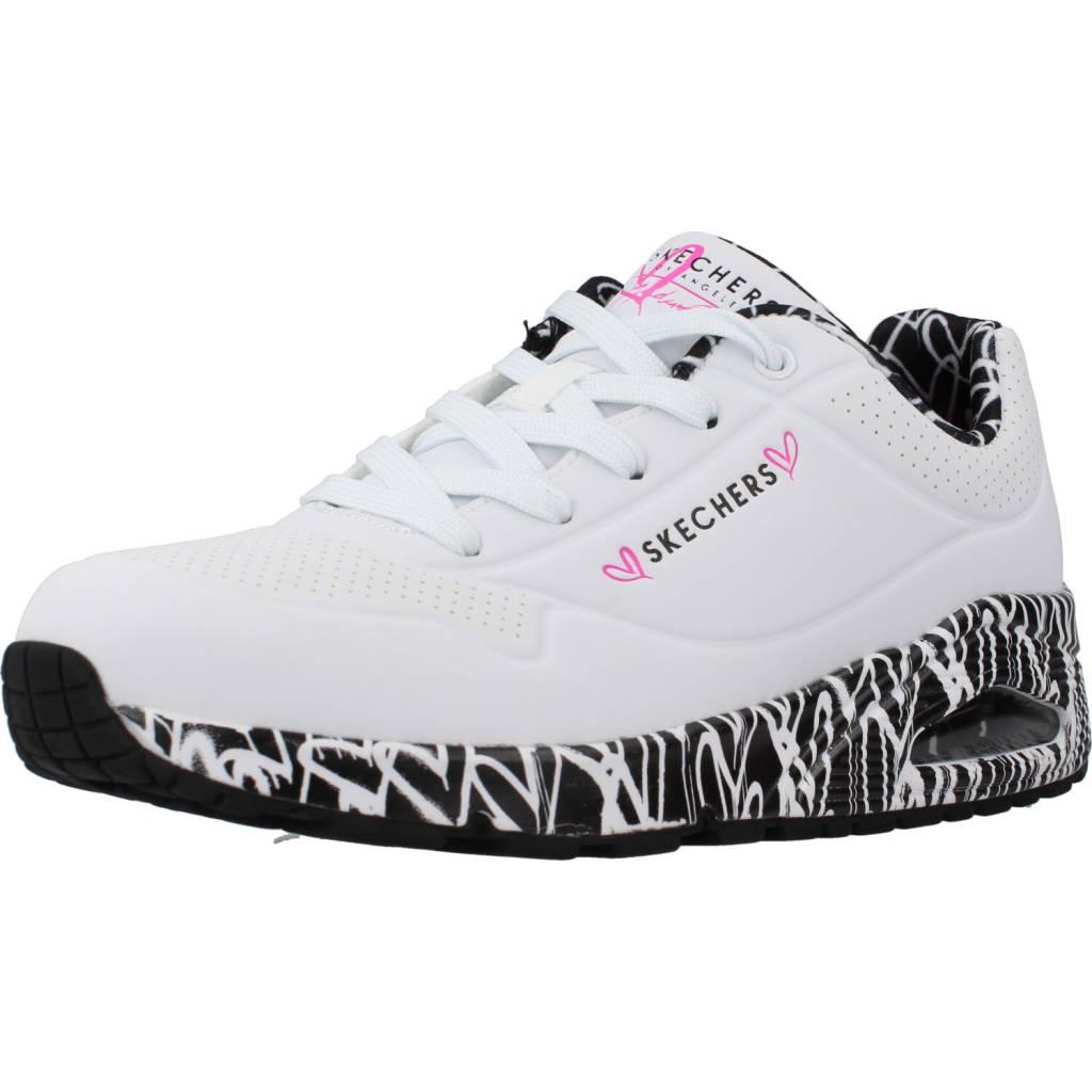 SKECHERS UNO - LOVING LOVE en color BLANCO (1)